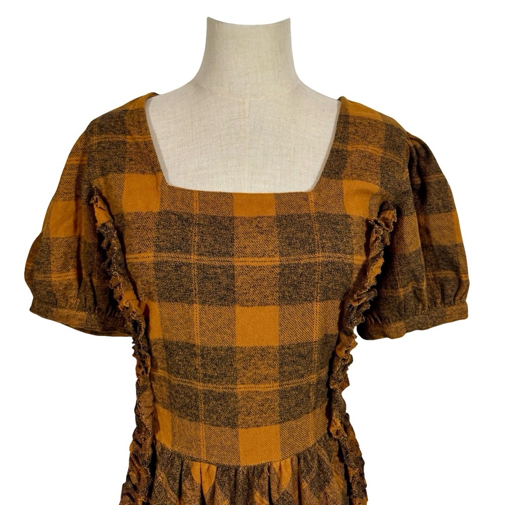 NEW NWT Ivy City Co Kimball Midi Dress in Plaid Flannel - Picture 7 of 16
